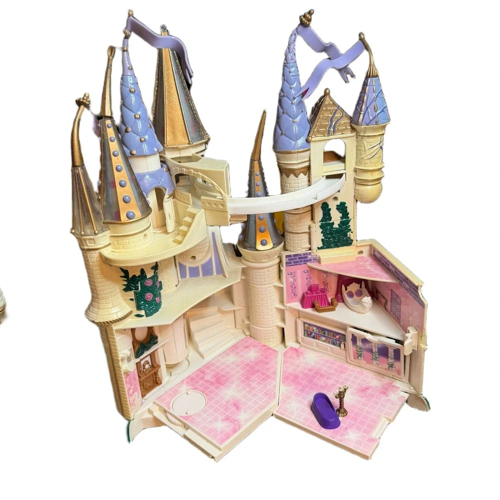 Trendmasters Disney Beauty & the Beast Castle Playset Purple Gold Vintage 1997